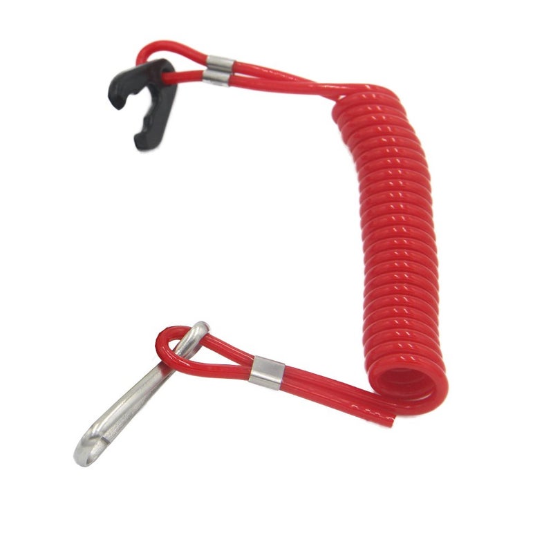 ZOOKOTO Universal Boat Outboard Engine Motor Lanyard Kill Urgent Stop Switch & Safety Tether Lanyard for Yamaha/Tohatsu/Honda Outboard Motors ATV Boat Bike - Image 4